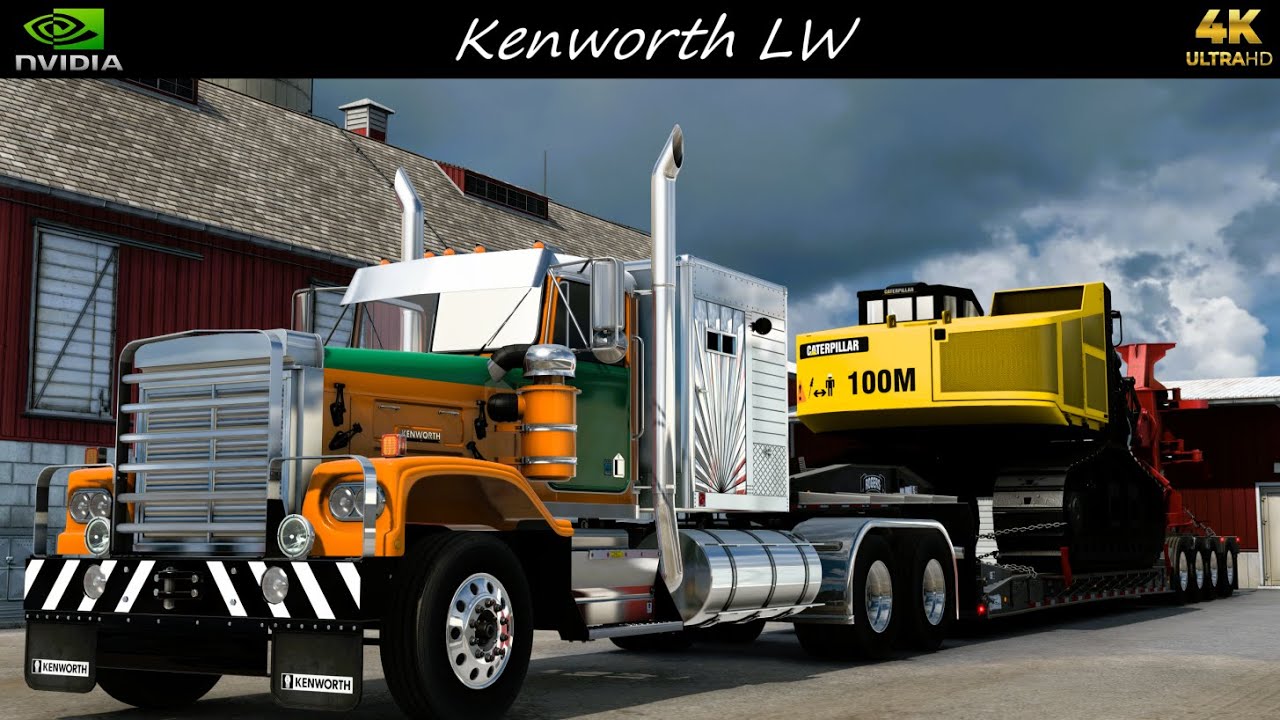 *Kenworth LW* Caterpillar 551 Hauled Salina to Provo *JBX2/TAA Graphics* ATS 4K 1.57