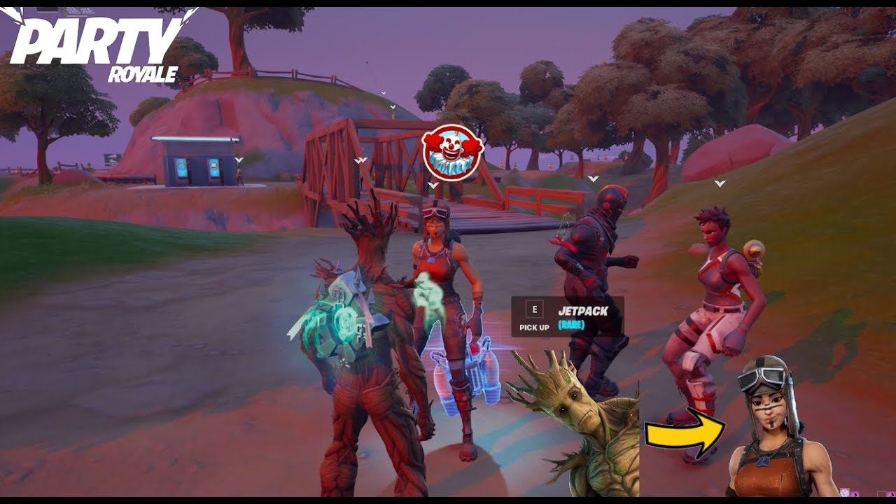 Toxic Party Royale Player Reacts To Groot Turning Into Renegade Raider