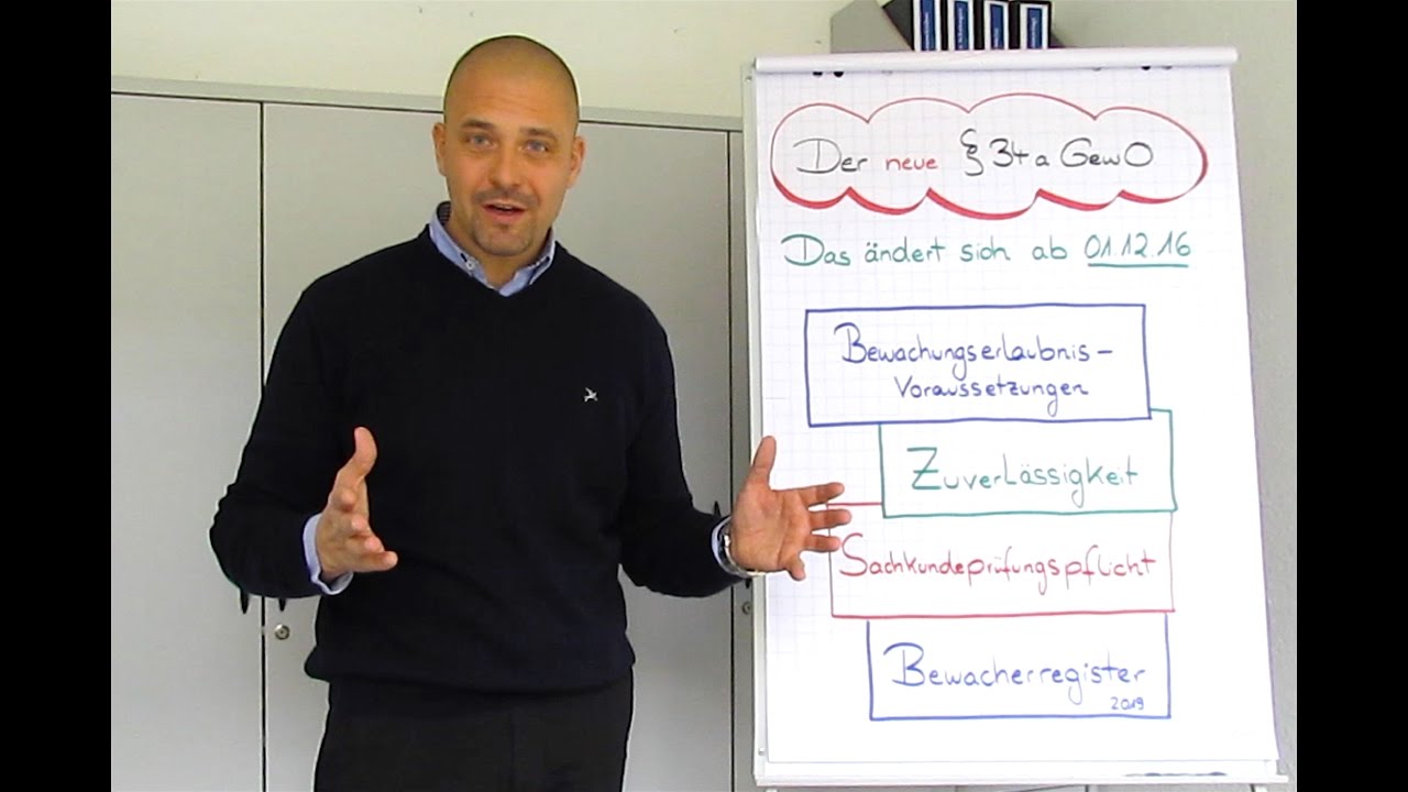 Schärfere Regeln für Sicherheitsdienste! (§ 34a GewO)