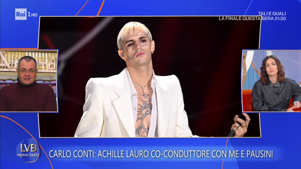 Achille Lauro co-conduttore di Sanremo 2026 con Conti e Pausini - La volta buona 30/01/2026