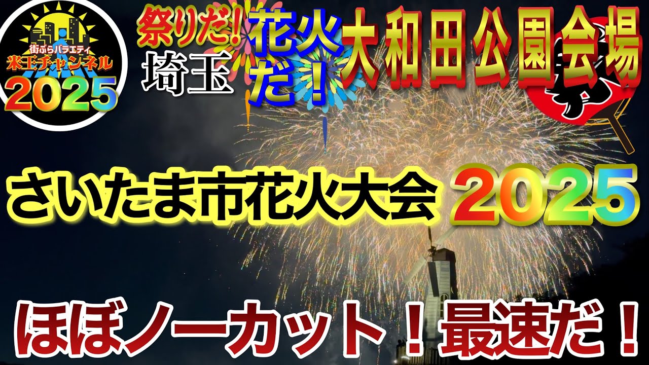【祭りだ！花火だ！埼玉だ2025】さいたま市花火大会大和田公園会場2025