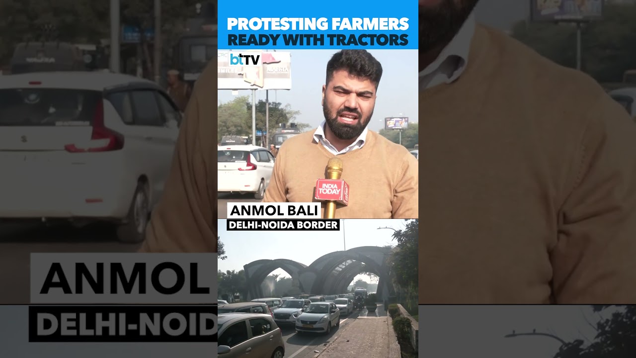 Massive Traffic Jam, Barricading Ahead Of Farmers' Protest On Noida-Delhi Roads