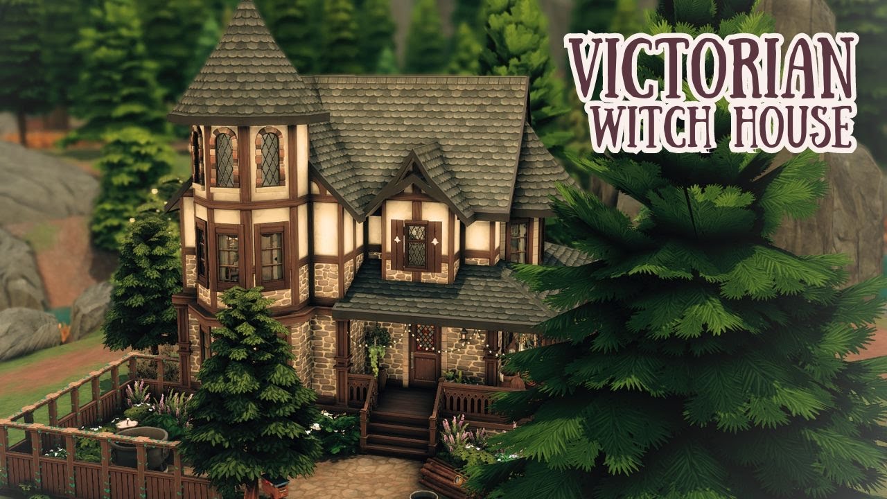 Victorian Witch House | The Sims 4 | Speed Build with calming music | [No CC]