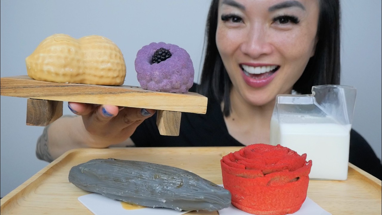 VIRAL FRUIT MOUSSE CAKE (ASMR EATING SOUNDS) NO TALKING | SAS-ASMR