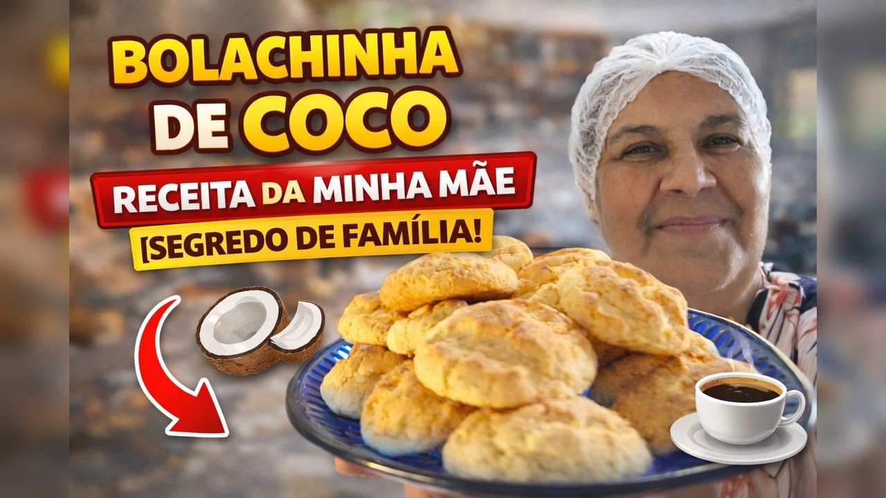 Bolachinha de Coco: Receita da Minha Mãe (Segredo de Família!) 🥥☕
