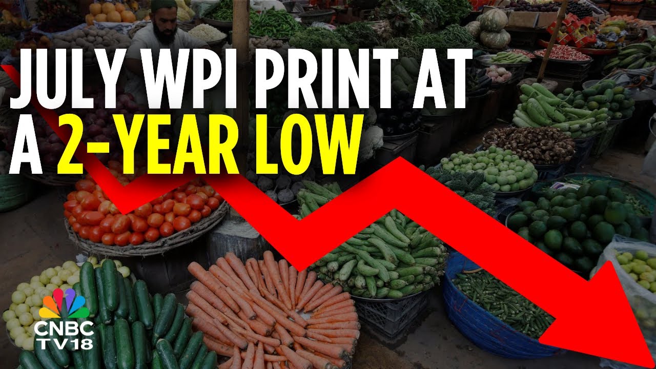 July WPI At -0.58% Vs -0.13% (MoM); Food Inflation Eases To -2.43% In July | CNBC TV18