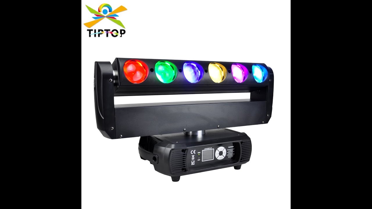 DJ Moving Head Light Beam Light 6x40W RGBW Pixel Led Moving Light