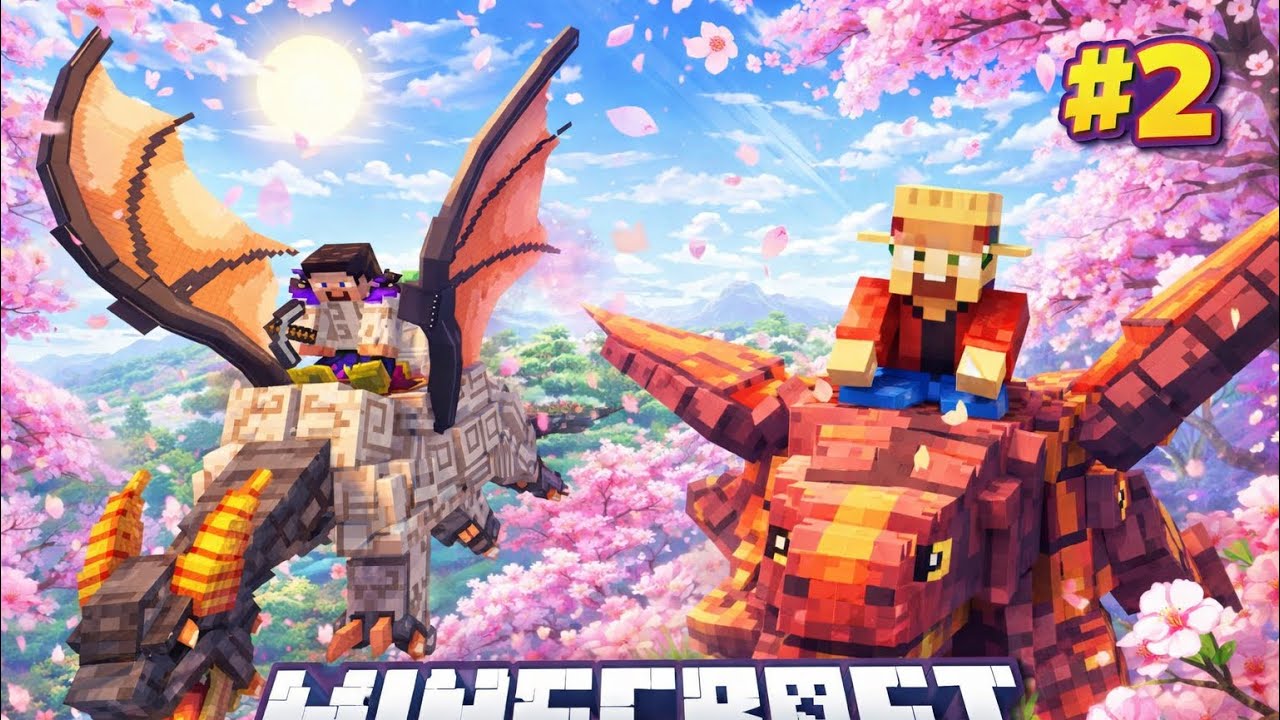 survie minecraft...avec des DRAGONS 🐉 #2