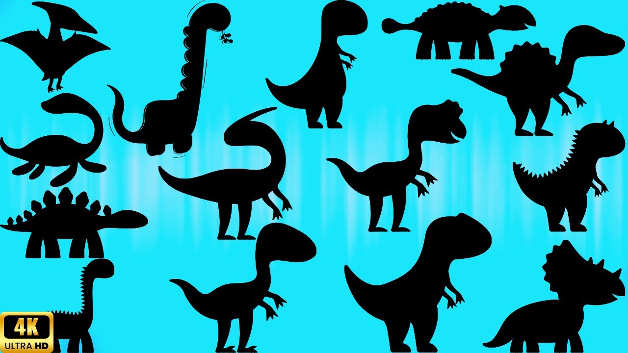 Guess the Shadow of the Dinosaurs Quiz | Shadow Game | Learning Video for Kids | Family FunTime!