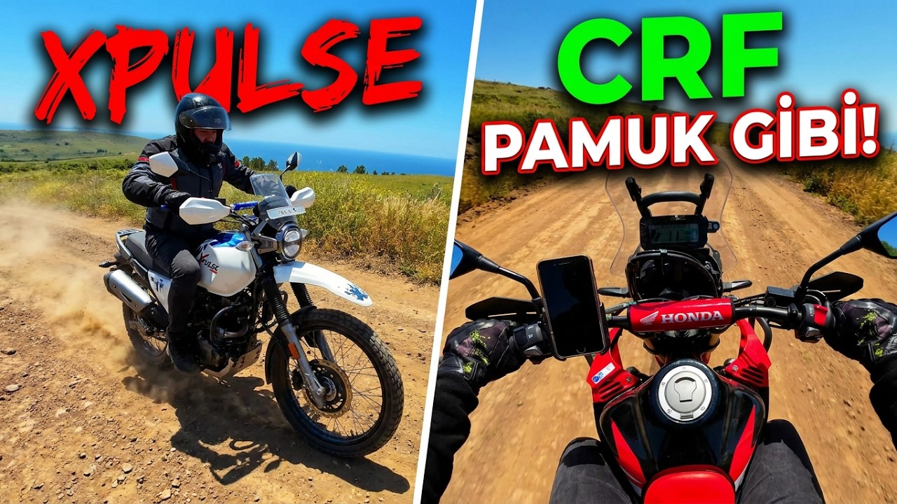 CRF 250 RALLY ARAZİDE TEST EDİYORUM. HERO XPULSE VE HONDA İLE TRAKTÖR YOLLARINDAYIZ.