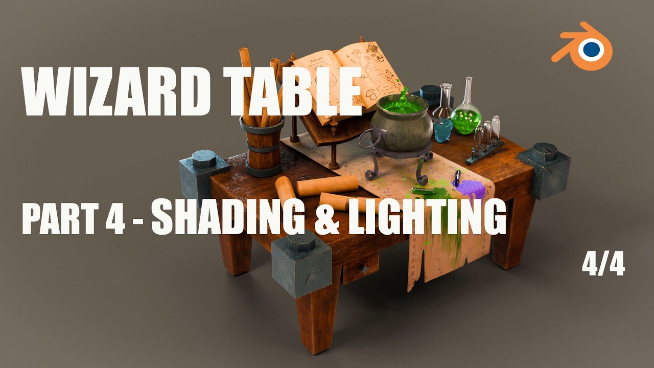 Lighting & Rendering Wizard's Table | Part 4