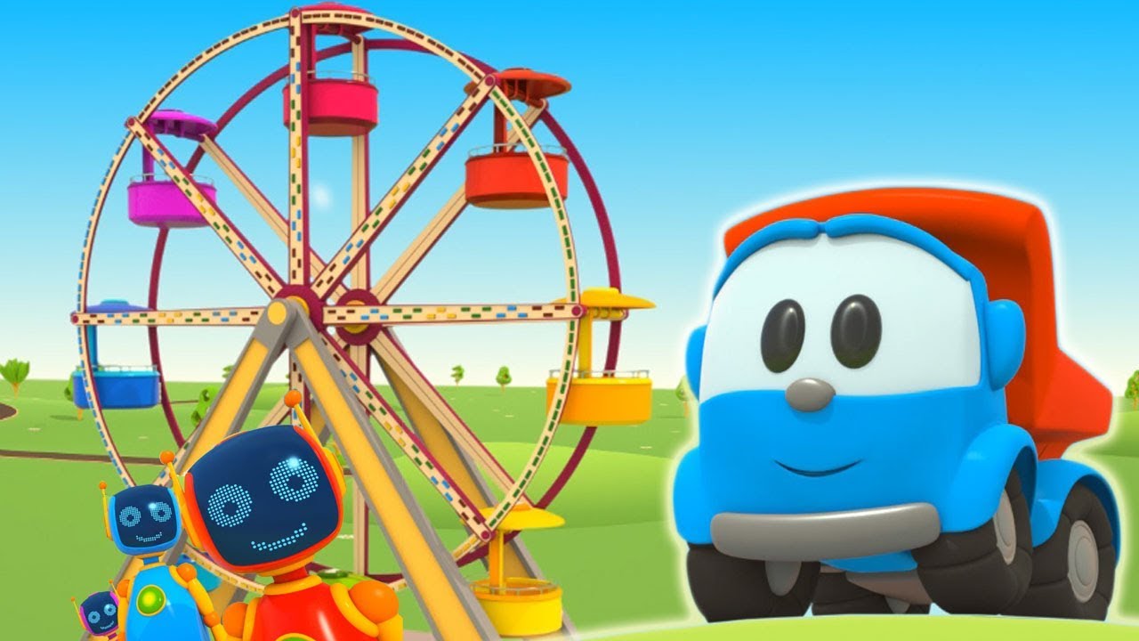 🎡🚗👶 Cartoni Animati per Bambini | Leo il camion curioso e la ruota panoramica 🎢🎠✨