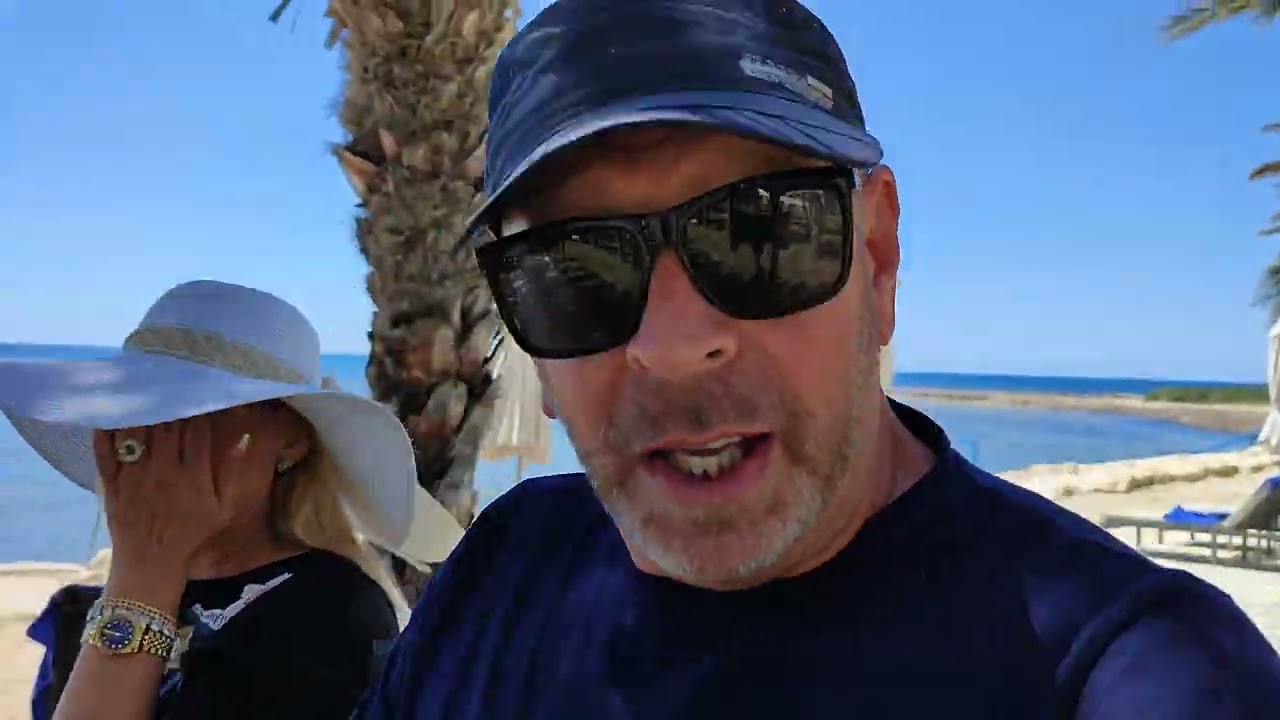 Stephen & Jaclyn especially for you.. Phaethon Beach Hotel to Rikkos Beach Bar.. Paphos Cyprus..