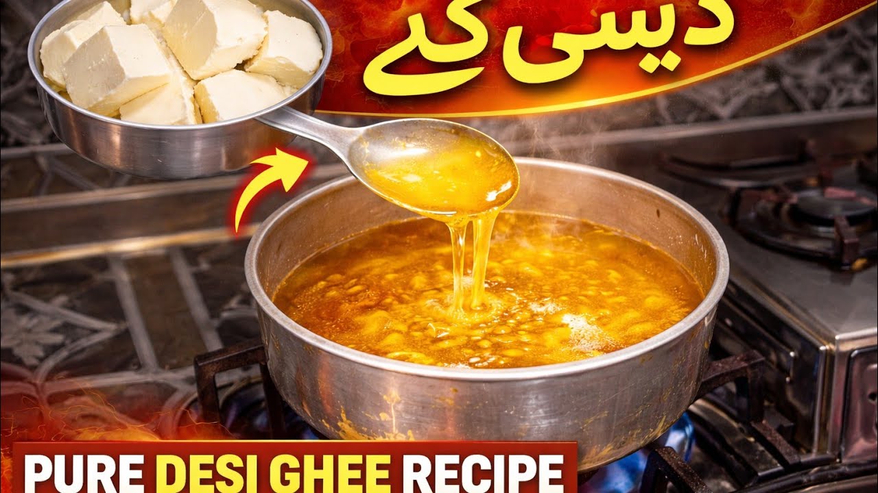 Desighee bnany ka tareeka/home made desighee