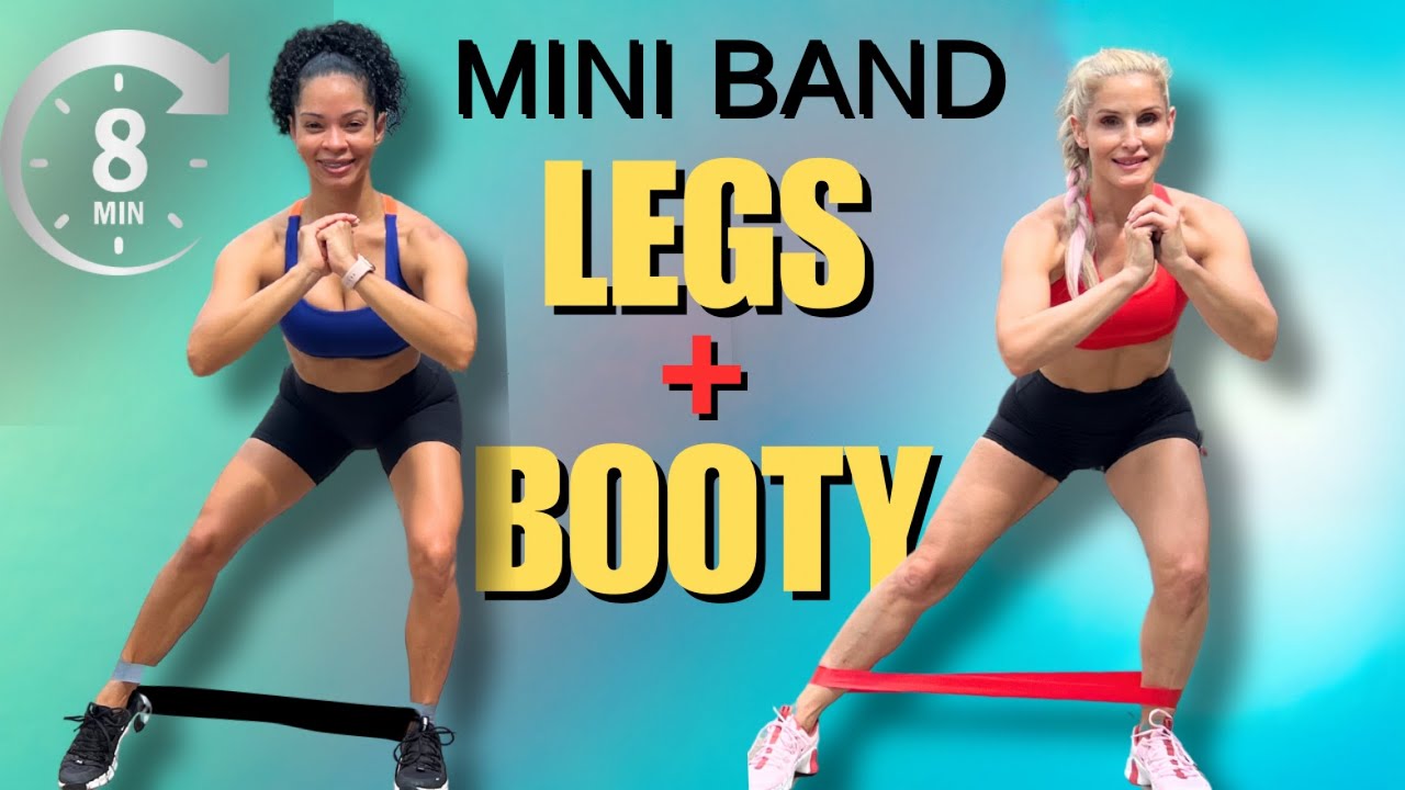 Mini Band Leg & Glute Burn 🔥 | 8 Minute Sculpt & Tone