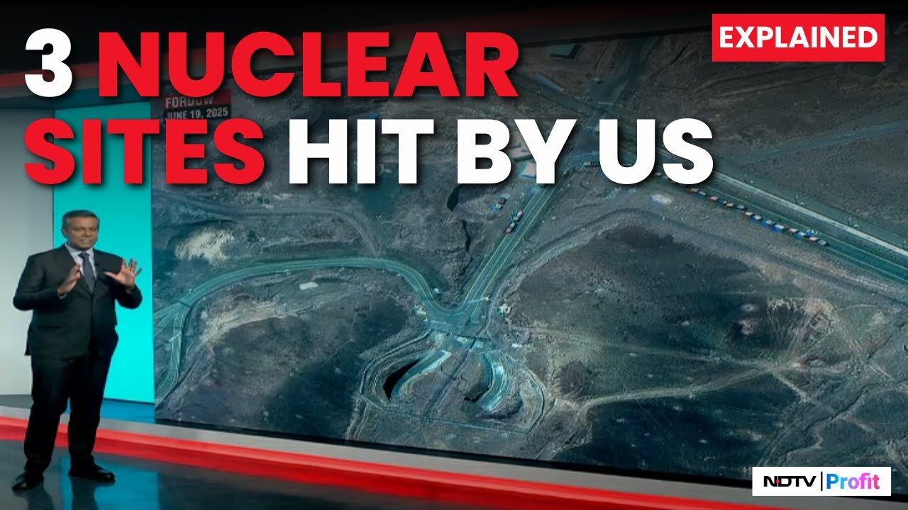 Watch: Satellite Images Of Iran's Nuclear Sites Hit By America I Israel Iran War