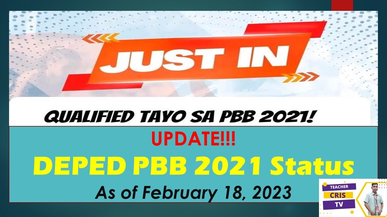 DEPED Eligible na para sa PBB 2021 | PBB 2021 Update as of February 2023