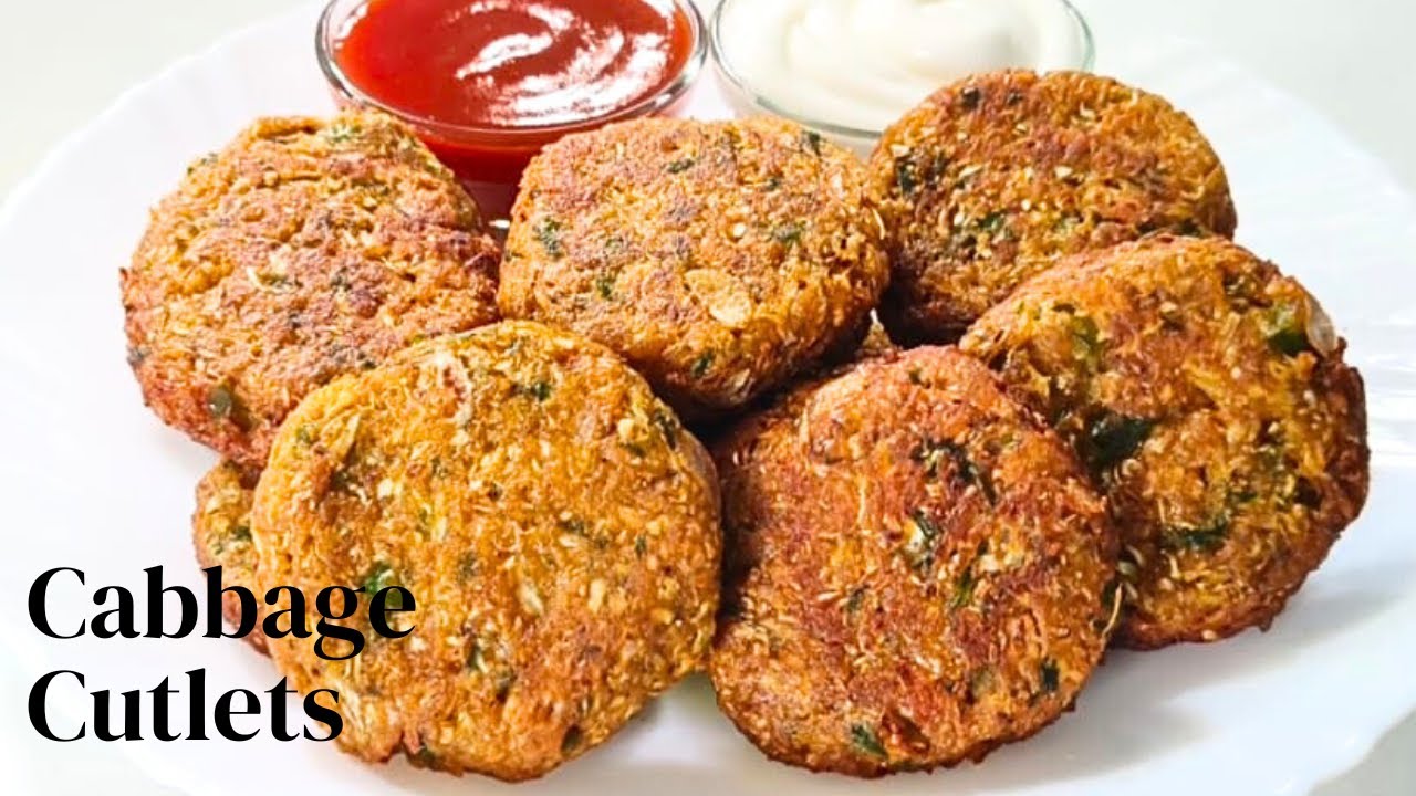 Cabbage Cutlet Recipe / Cabbage Snacks Recipe