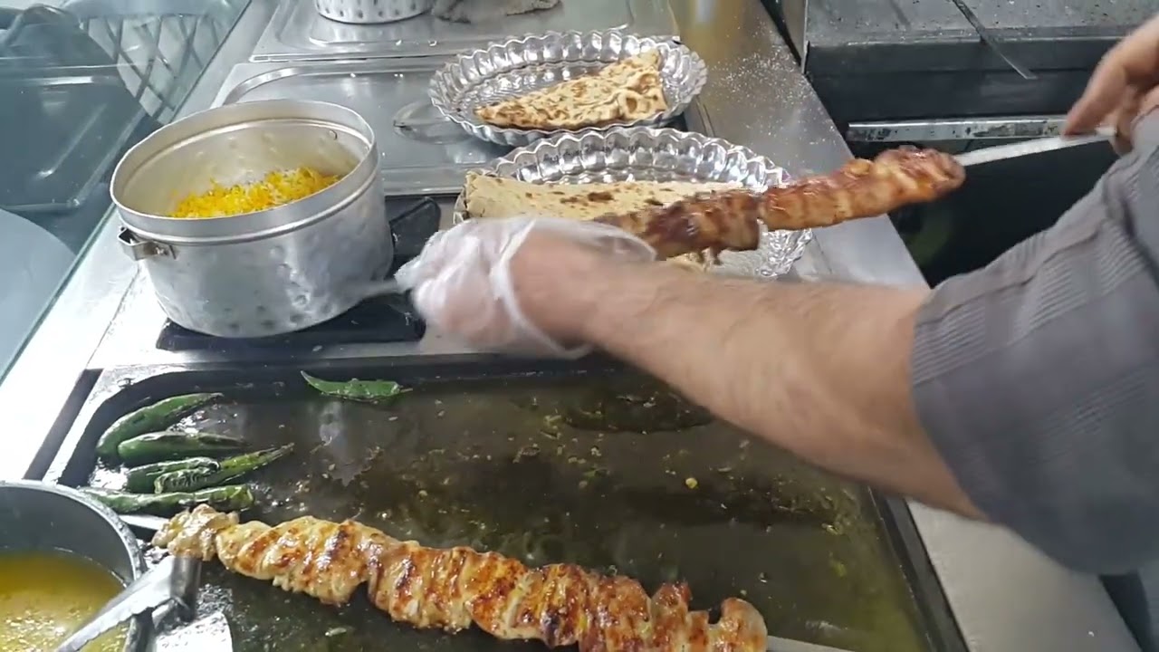 🔥 Trying Juicy Chicken Kebab at Tehran Grand Bazaar 🤤 | Iranian Street Food Adventure