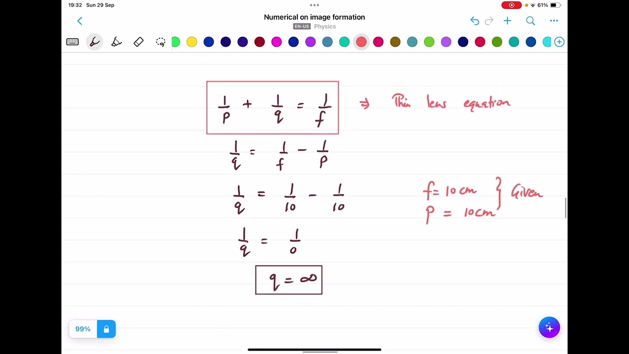 Numericals (How to create ray diagram through convex lens)