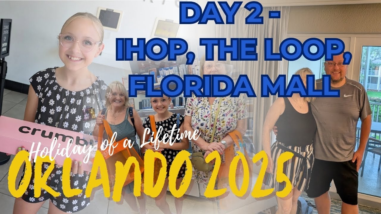 Florida June & July 2025 - Day 2 - IHOP, The Loop, Crumbl Cookie, Florida Mall & Bahama Breeze