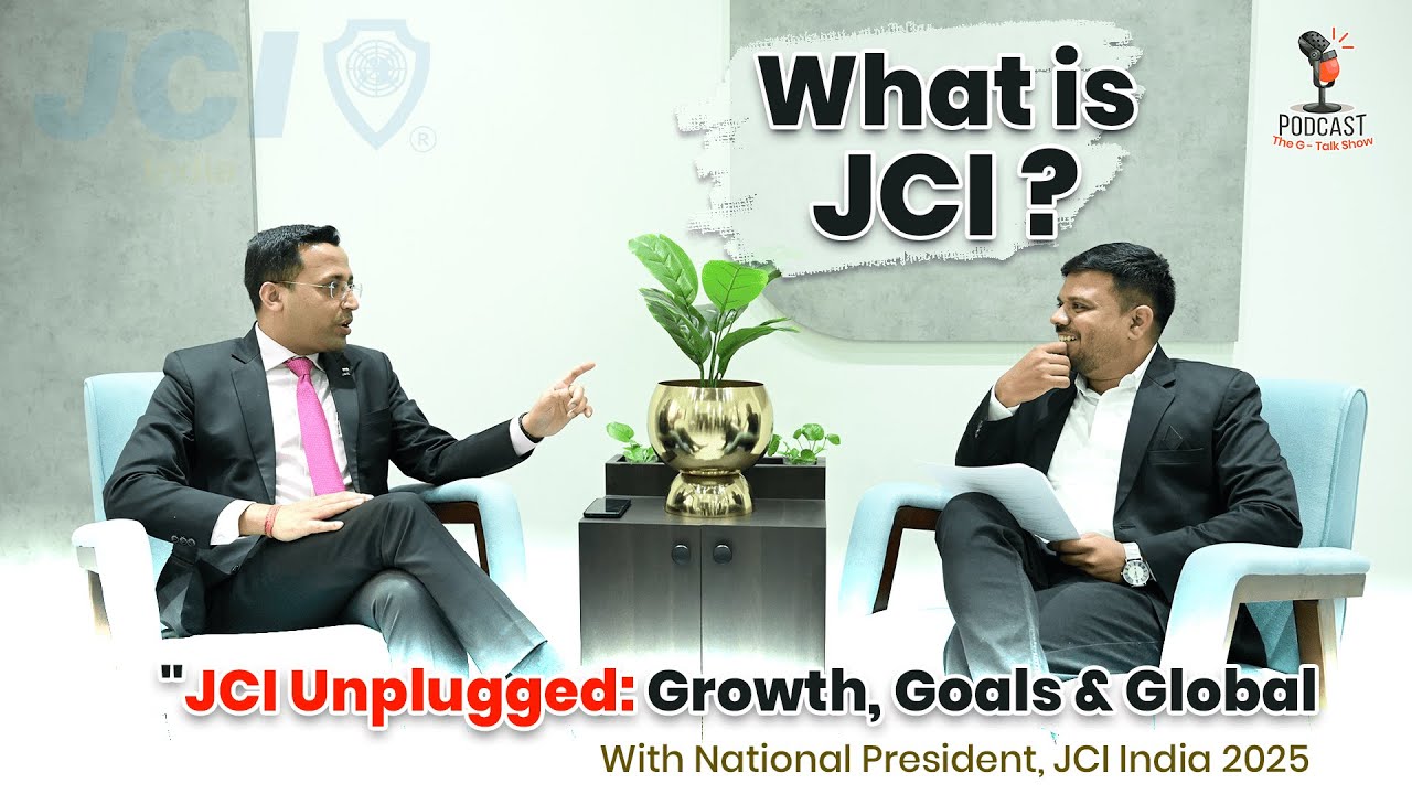 An inspiring episode with JFS Ankur Jhunjhunwala National President, JCI India 2025! The G Talk Show