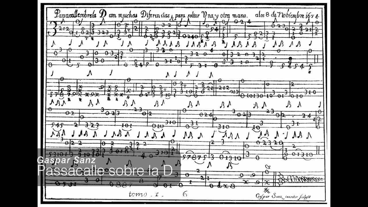 Gaspar Sanz: Passacalle sobre la D