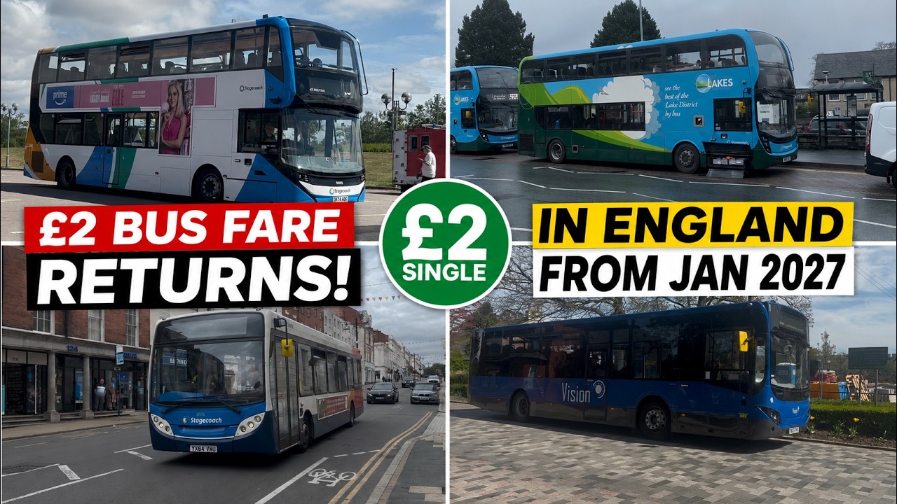 Burnham announces &pound;2 bus fare cap across England from January
