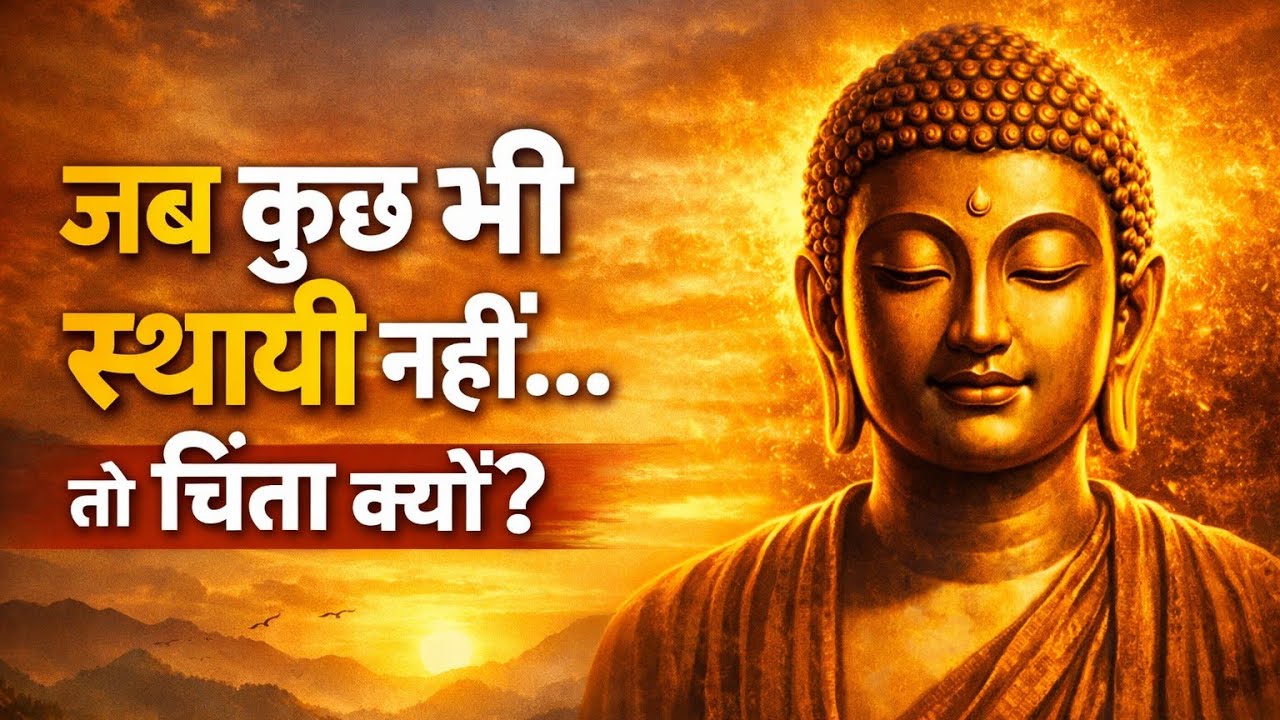 जब कुछ भी स्थायी नहीं… तो चिंता क्यों? | भगवान Gautama Buddha की गहरी सीख जो जीवन बदल देगी | 