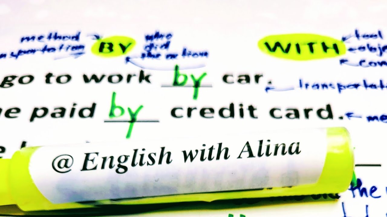 BY or WITH? 🤔 Learn the Difference with Easy Examples | English With Alina