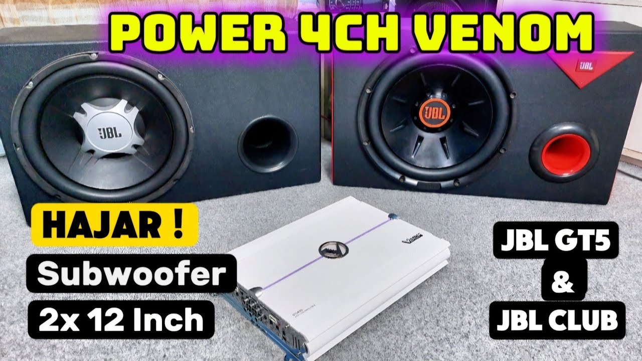 Power 4ch Venom  Hajar 2 Buah Subwoofer JBL