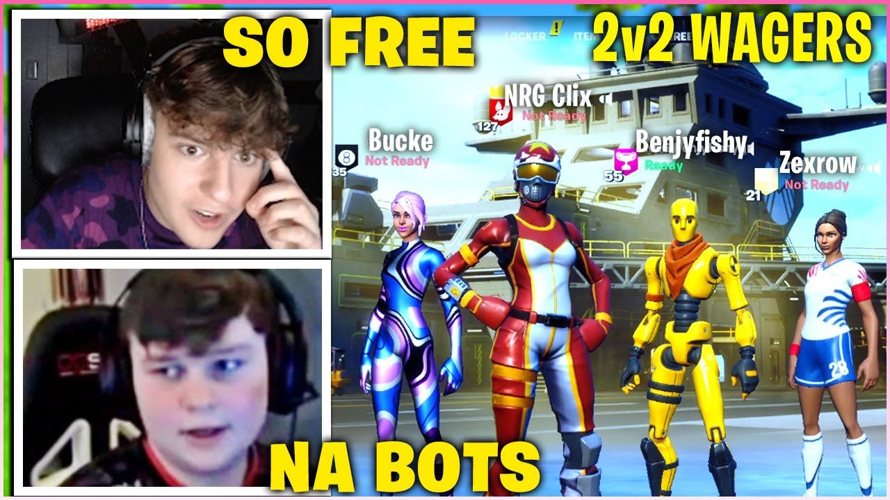 CLIX *TEAMS UP* With BENJYFISHY In 2v2 Zone Wars Wagers & SHUT COCKY Pros Up! (Fortnite)
