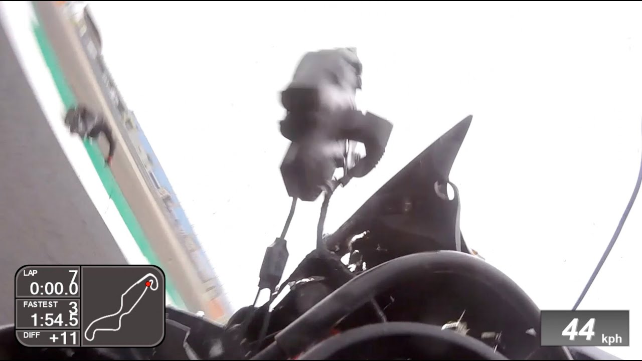 1.54.52 Yamaha R6 MotoGP circuit Assen highsider crash!