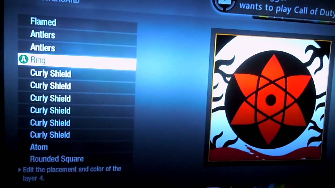 Black Ops Emblem: Sasuke's Mangekyou Sharingan