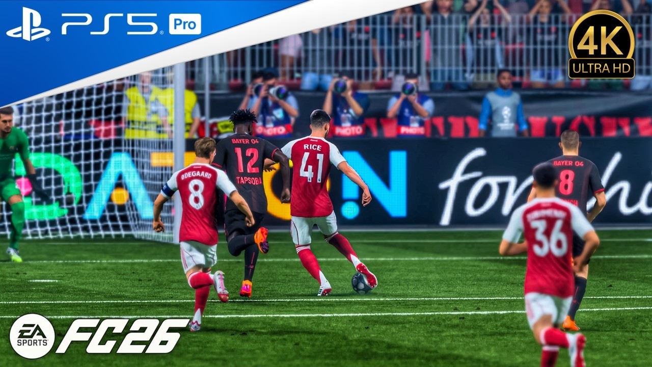 FC26 | Leverkusen VS Arsenal | UEFA Champions League 25/26 | PS5 Pro | 4K Ultra HD