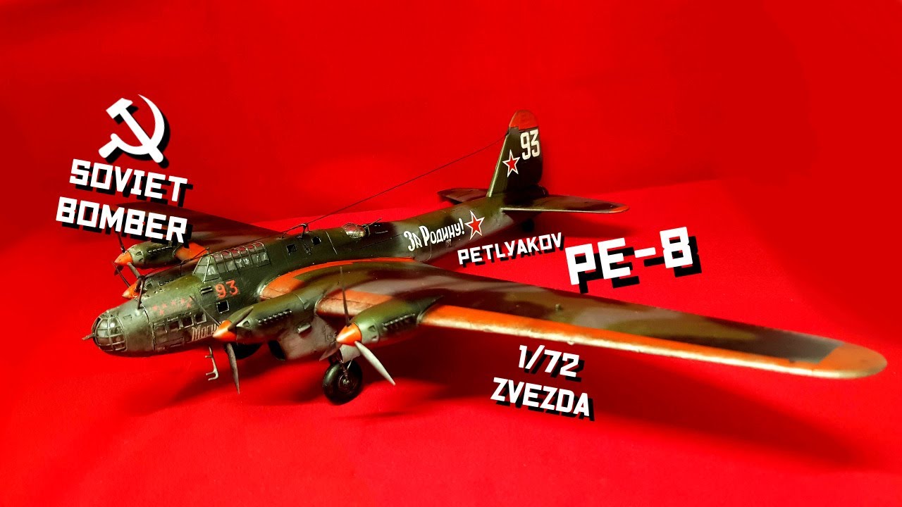 프라모델 Petlyakov PE-8 1/72 - ZVEZDA [CUSTOM PAINT]