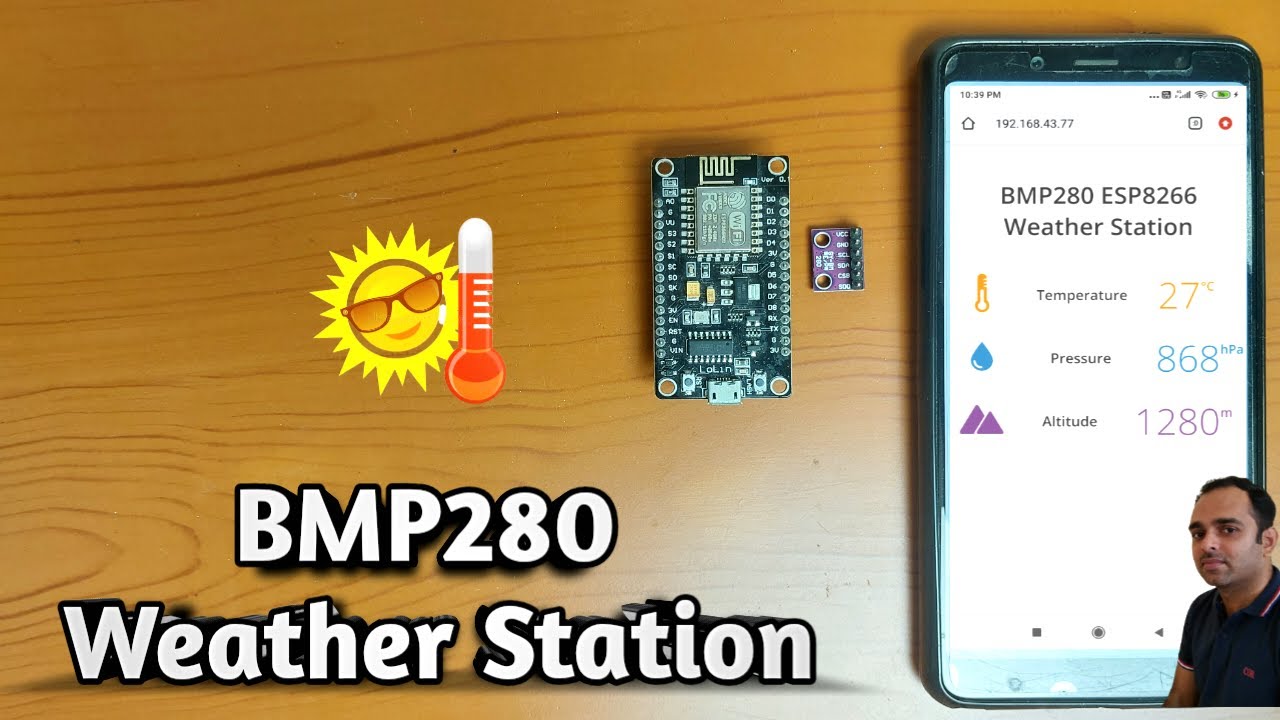 Веб-сервер метеостанции ESP8266 с BMP280 | Веб-сервер BMP280