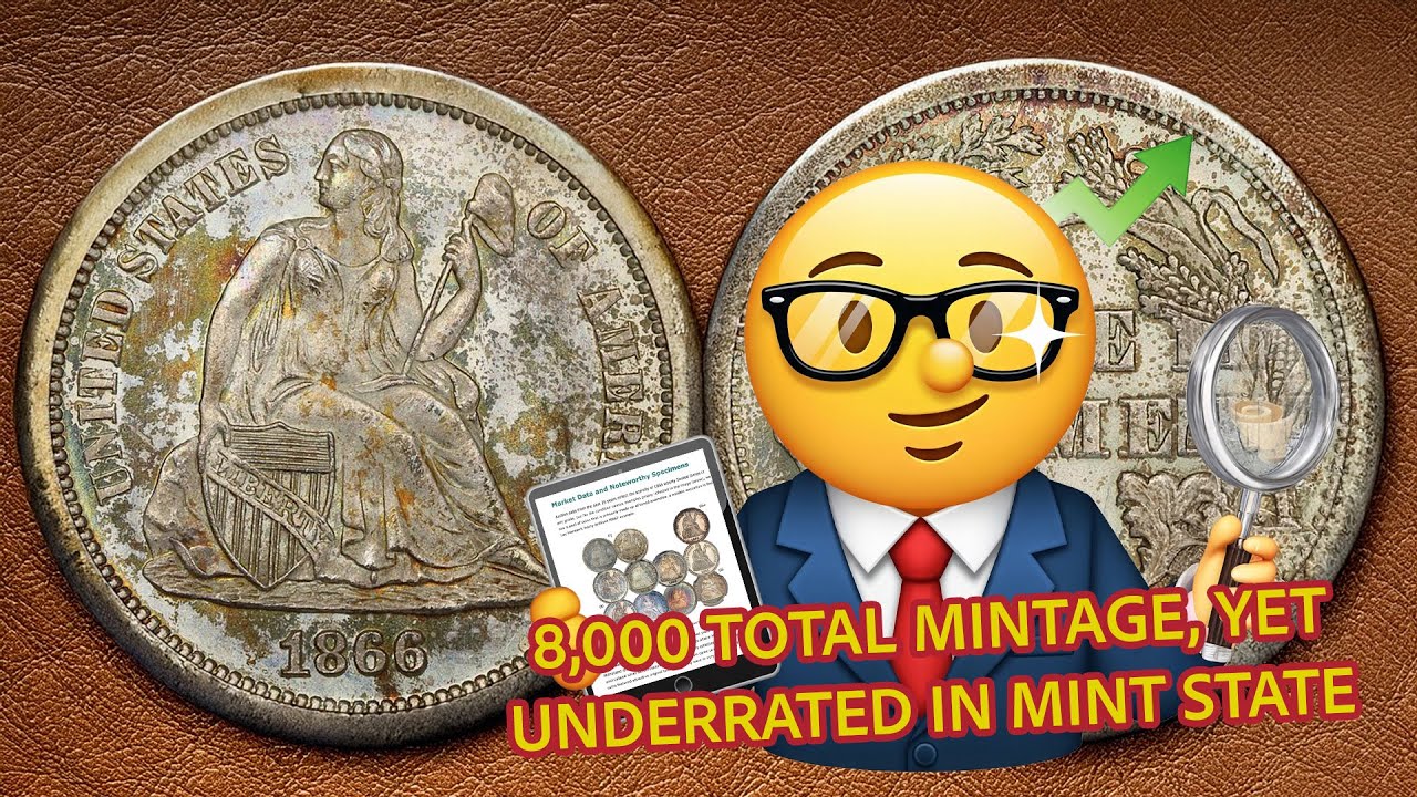8,000 Struck, Yet Totally Underrated : the 1866 Dime