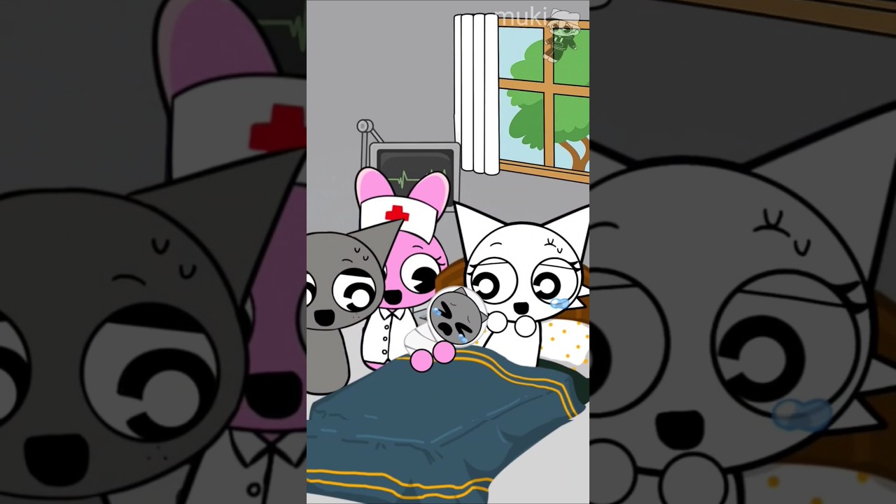 Oh no! Wenda Gray's baby and Vineria Owakcx baby have changed! Sprunki animation #shorts