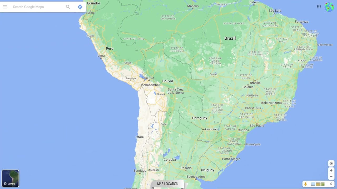 Where on the map - Bolivia