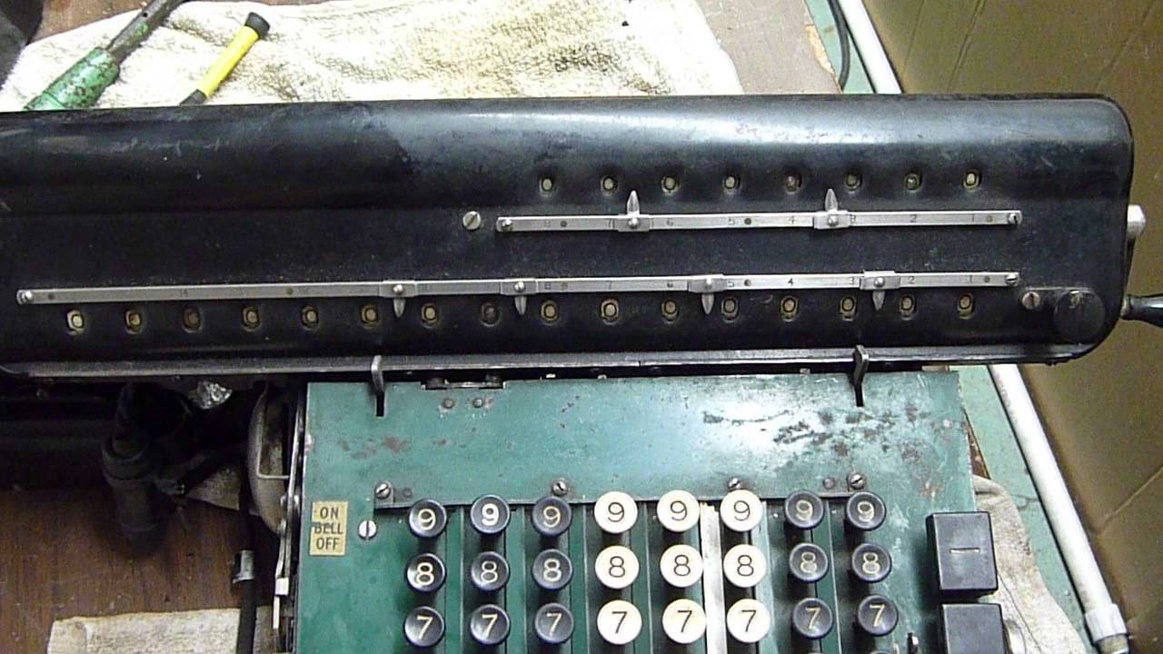 Monroe High Speed Adding Calculator In Operation