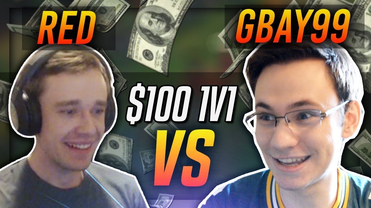 BATTLE OF HARDSTUCKS!! REDMERCY VS GBAY99 | $100 1v1 SHOWDOWN!! - League of Legends
