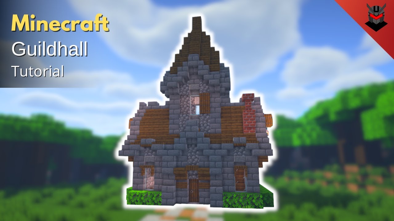 Minecraft: How to Build a Medieval Guildhall | Guildhall (Tutorial)