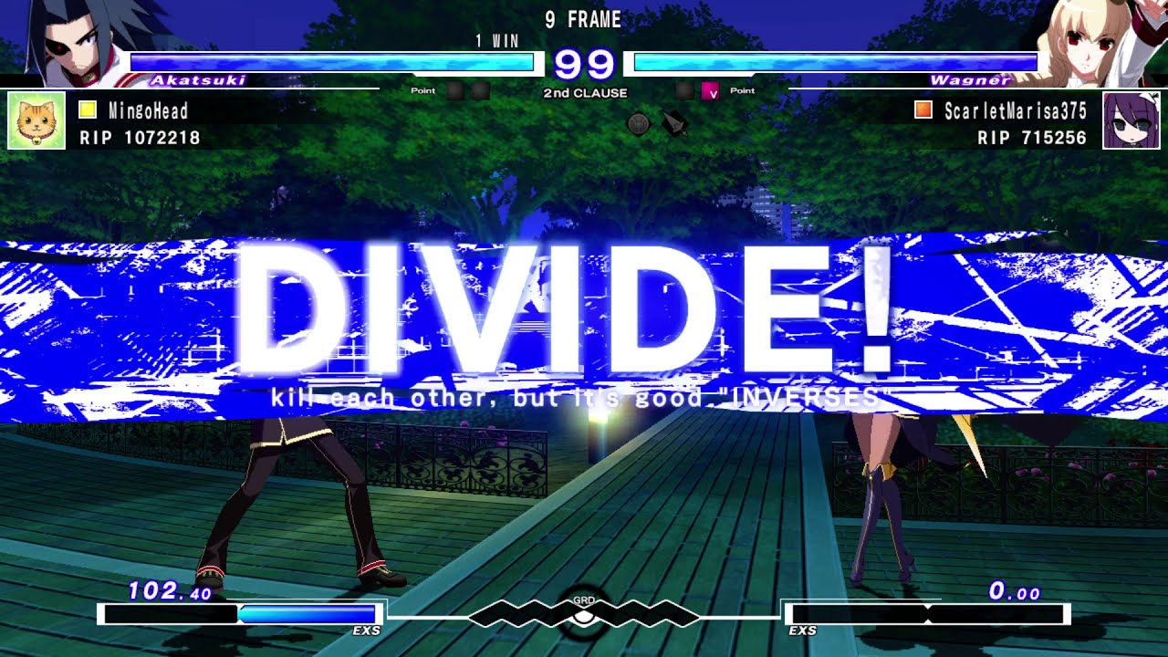 UNDER NIGHT IN-BIRTH Exe:Late[cl-r] - Marisa v MingoHead (Match 37)