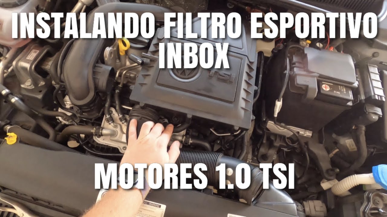 PASSO A PASSO INSTALAÇÃO DE FILTRO DE AR ESPORTIVO INBOX NO 1.0 TSI