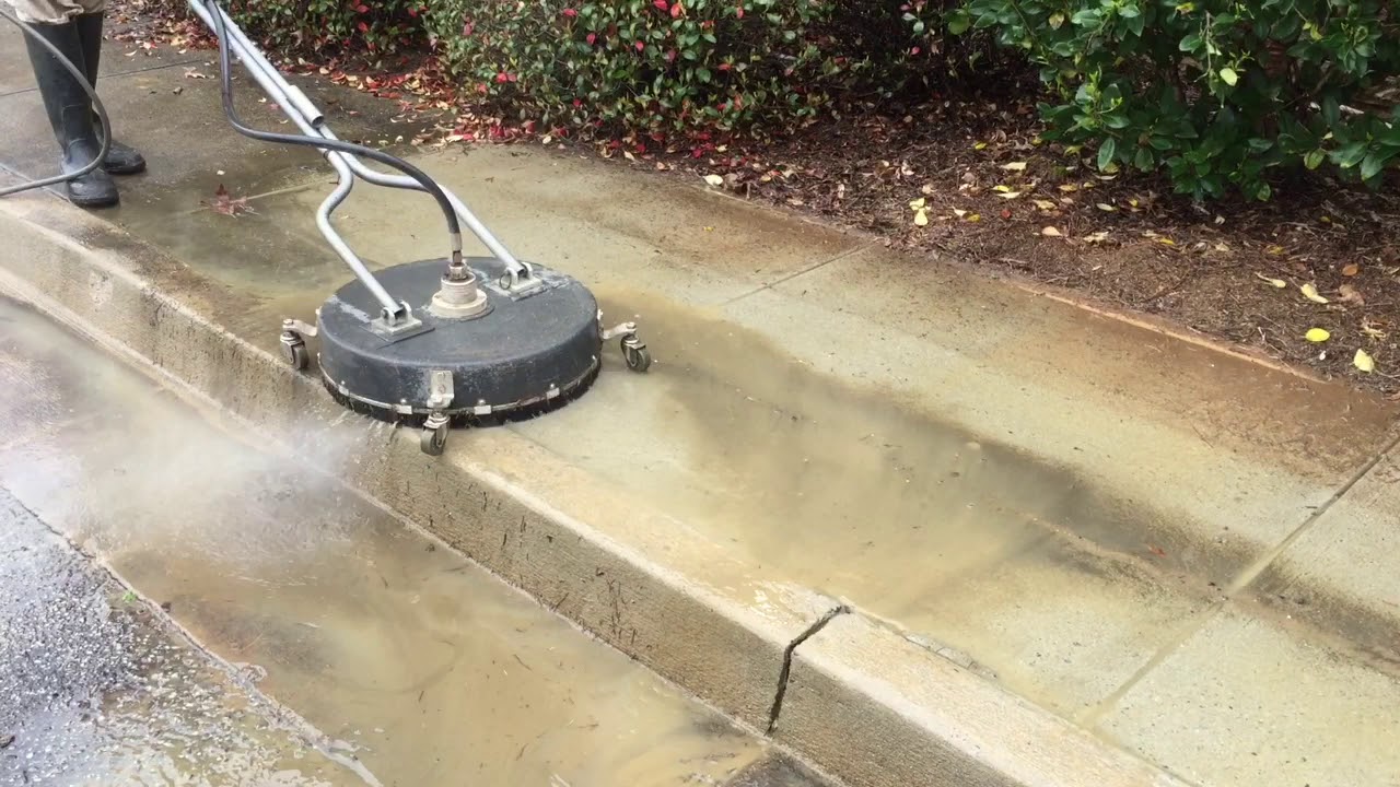 Commercial Concrete Cleaning With GP Surface Cleaner