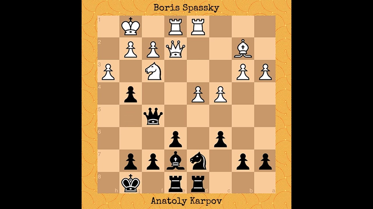 Boris Spassky vs Anatoly Karpov | Candidates Semifinal, 1974 #chess #chessgame