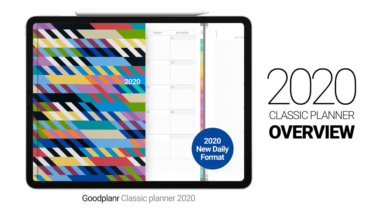 Goodplanr Classic planner 2020 overview