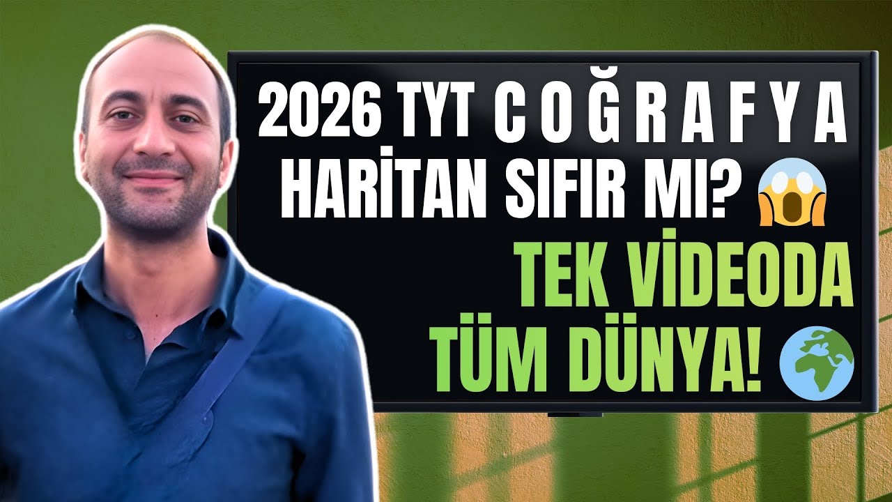 ÖSYM Haritada Nereyi Sorar? | Dünya Haritası! 2026 TYT Coğrafya Kampı - Taner BEYTER