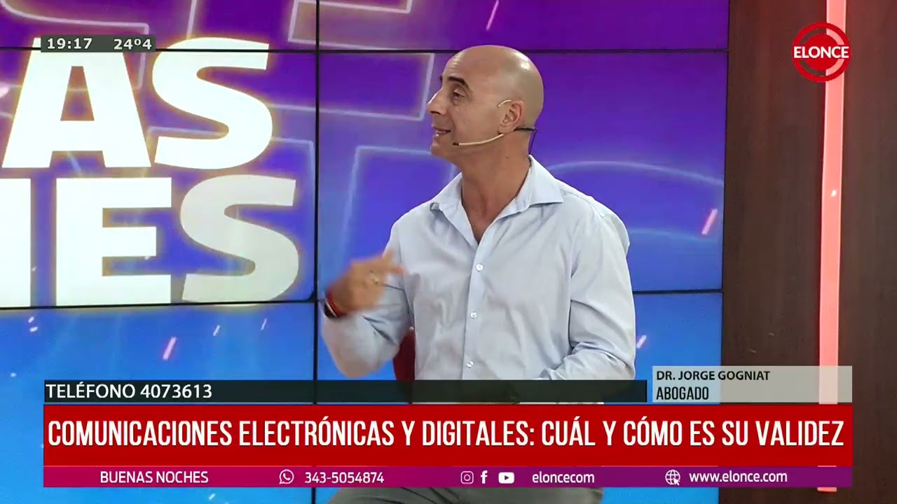 Dr Jorge Gogniat, comunicaciones electr&oacute;nicas y digitales: Cu&aacute;l y c&oacute;mo es su validez
